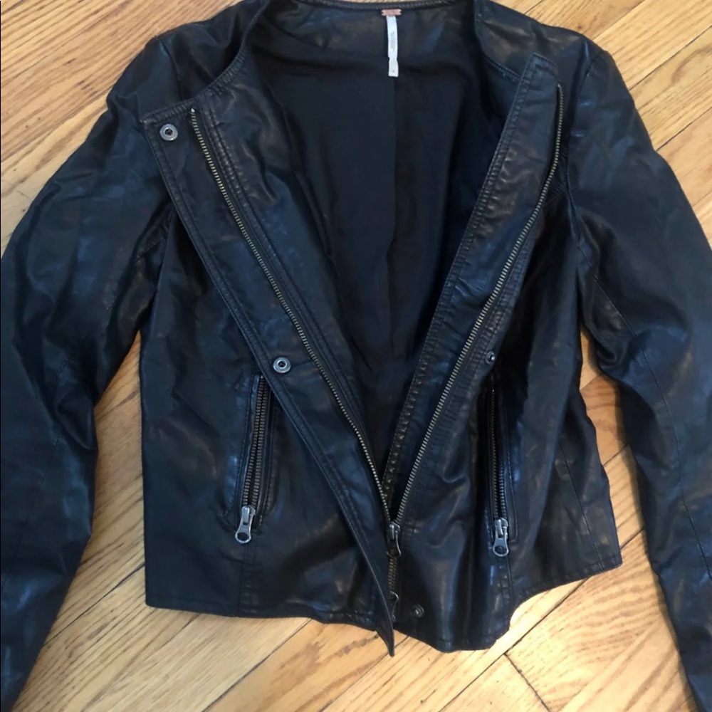 Free People Leather Jacket